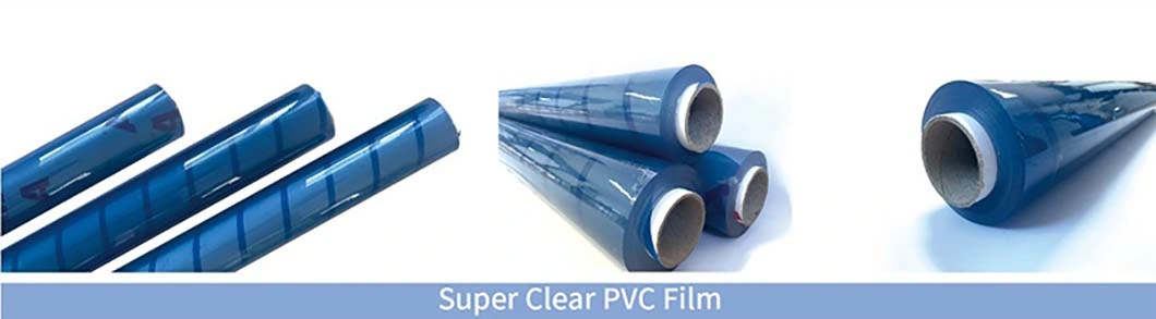 Flexible Soft Color Super Clear PVC Film Roll Stretch Film Jumbo Roll for Inflatable Boat