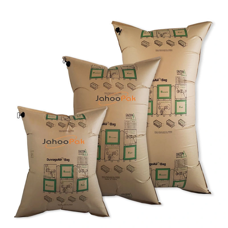 Kraft Paper Inflatable Air Cushion Bubble Pillow Dunnage Bag Containers Shipping