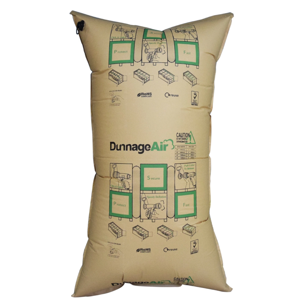 Recyclable AAR Approved Brown Inflatable Kraft Paper Dunnage Air Bag for Void Filling Fillers